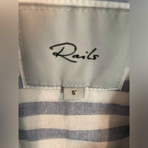 Rails Suri Blue Stripe Linen Blend Dress - Picture 4 of 6